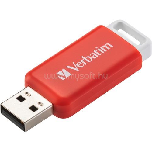 VERBATIM V DATABAR USB 2.0 STICK RED 16GB pendrive