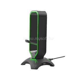 VERTUX Fejhallgató állvány - EXTENT (3in1 USB HUB, 2xUSB 3.0, egér akasztó, LED, fekete) EXTENT.BLACK small