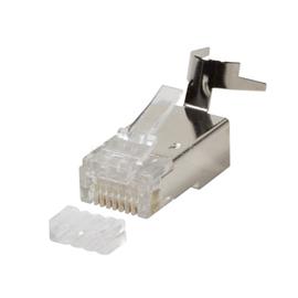 VEZ RJ45 csatlakozó Cat6, Cat6A, Cat7, Cat7A kábelre, árnyékolt, 50db/csomag MP0033 small