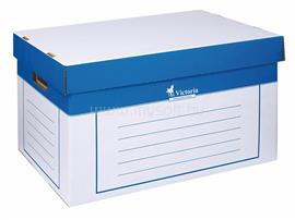 VICTORIA Archiválókonténer, 320x460x270 mm, karton, kék-fehér 24780 small