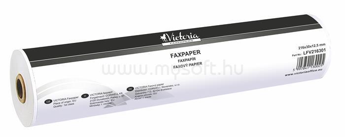 VICTORIA Faxpapír, 216 mm x 30 m x 12,5 mm