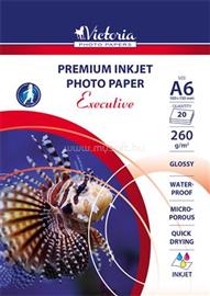 VICTORIA Fotópapír, tintasugaras, A6, 260 g, magasfényű, "Executive" IJMP270G-10X15-20S small
