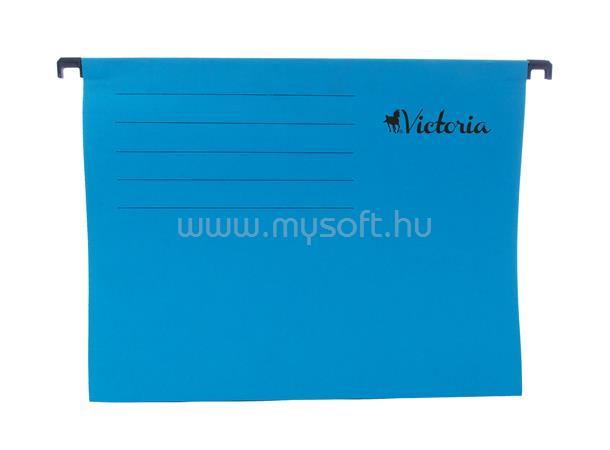 VICTORIA Függőmappa, karton, A4, kék