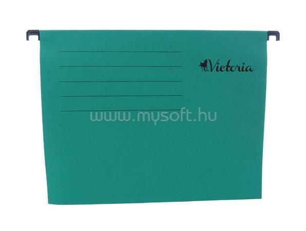VICTORIA Függőmappa, karton, A4, zöld
