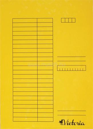 VICTORIA Gyorsfűző, karton, A4, sárga