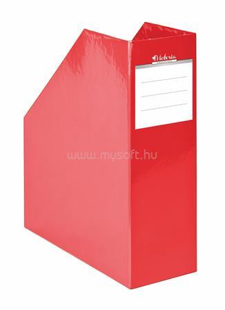 VICTORIA Iratpapucs, karton, 90 mm, "Premium", piros