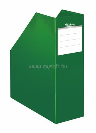 VICTORIA Iratpapucs, karton, 90 mm, "Premium", zöld