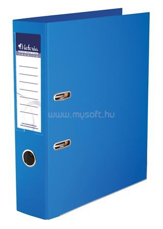 VICTORIA Iratrendező, 75 mm, A4, PP/PP, élvédő sínnel, "Premium", kék