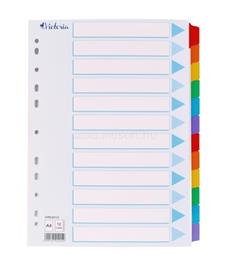 VICTORIA Regiszter, karton, A4, 12 részes, írható előlappal, színes CW_462070 small