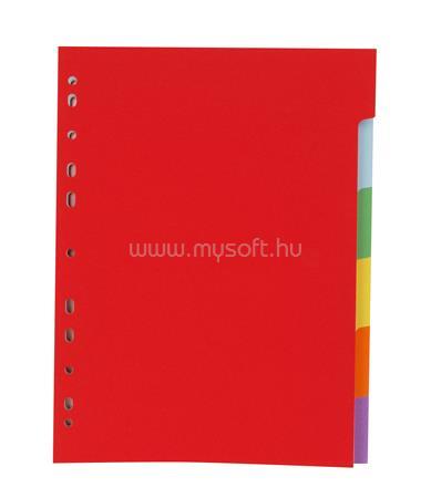 VICTORIA Regiszter, karton, A4, 6 részes, színes