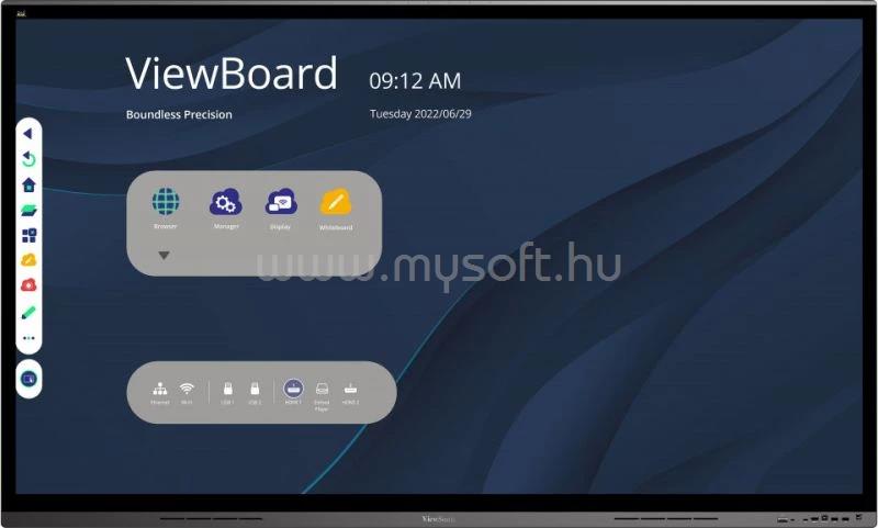 VIEWSONIC IFP7562 75" érintőképernyős LFD