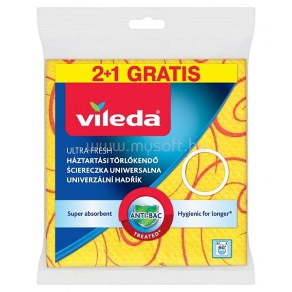 VILEDA Ultra Fresh antibakteriális törlőkendő 3db-os