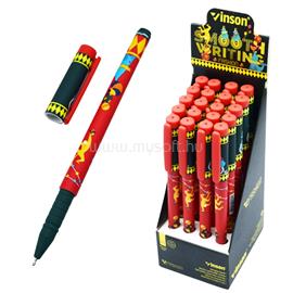 VINSON Golyóstoll kupakos, 0,7mm Circus A4 vegyes test displ 20 db/display VINSON_59097 small