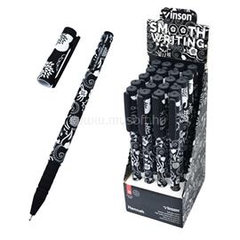 VINSON Golyóstoll kupakos, 0,7mm Hannah A71 vegyes test displ 20 db/display VINSON_59103 small