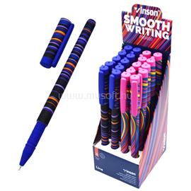 VINSON Golyóstoll kupakos, 0,7mm Line A22 vegyes test displ 20 db/display VINSON_59100 small