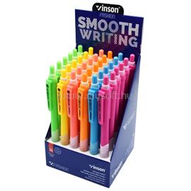 VINSON Golyóstoll nyomógombos 0,7mm Fashion C4 vegyes displ 36 db GTVINC436D small