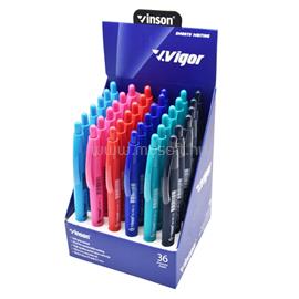 VINSON Golyóstoll nyomógombos 0,7mm G2 vegyes test displ 36 db/display VINSON_59128 small