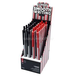 VINSON Golyóstoll nyomógombos 0,7mm Line F4 vegyes test displ 24 db/display VINSON_59118 small