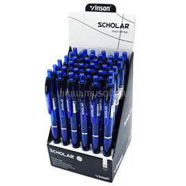 VINSON Golyóstoll nyomógombos V5 Scholar kék test gumírozott fogó 36 db-os displayben VINSON_GTVINV536D small