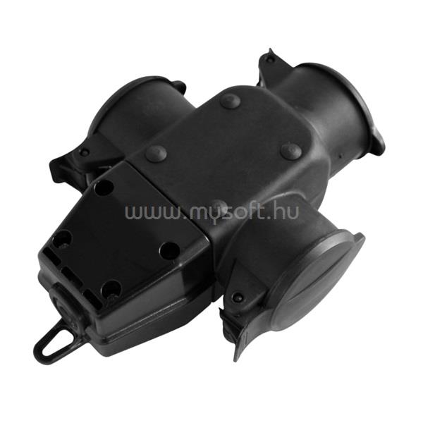 VIRONE 321069 IP44 16 A 250 V 3-as gumi elosztó hosszabbítóhoz