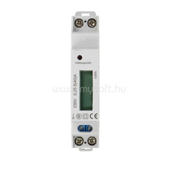 VIRONE 321515 MID hitelesített 5-40A 1000 impulzus/1Kwh DIN sínre 1 fázisú digitális almérő