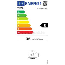 VIVAX 40" 40LE116T2S2 Full HD LED TV 40LE116T2S2 small