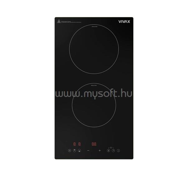 VIVAX BH-02MIN fekete, beépíthető, indukciós, főzőzóna: 2, beépíthető méret: 28,8cm, főzőlap