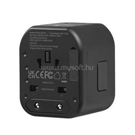 VOLKANO INTERNATIONAL SERIES Univerzális utazó töltőadapter VK-8016-BK[V2] small