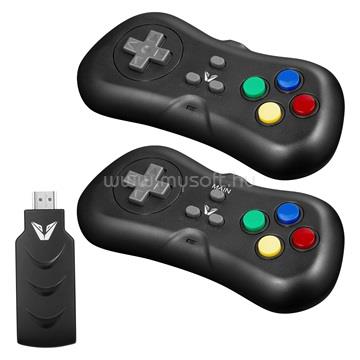 VOLKANO VX Gaming 2.4GHz HDMI Játék állomás Kontrollerekkel és 638 beépített játékkal (fekete)