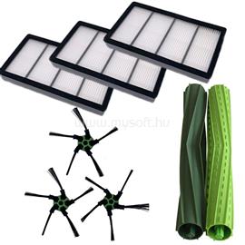 VYSAJTO iRobot Roomba s9+ PREMIUM csomag - 3 db porszűrő, 2 db fő gumikefe, 3 db oldalkefe VYSAJTO_ROOMBAS9_8DB small