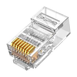 WALISEC csatlakozó - RJ45-6U (RJ45, Cat6, árnyékolatlan, 8P8C, aranyozott) 100db/csomag RJ45-6U small