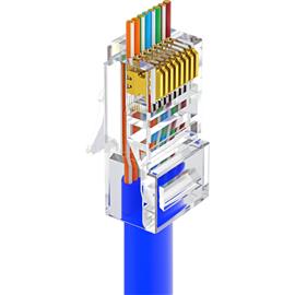 WALISEC csatlakozó - RJ45-P5EU (RJ45, Cat5e, árnyékolatlan, 8P8C, aranyozott, befűzős) 100db/csomag RJ45-P5EU small