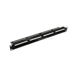 WALISEC PP-P6U2401 patch panel (24 port, Cat6, 1U, árnyékolatlan, fekete) PP-P6U2401 small