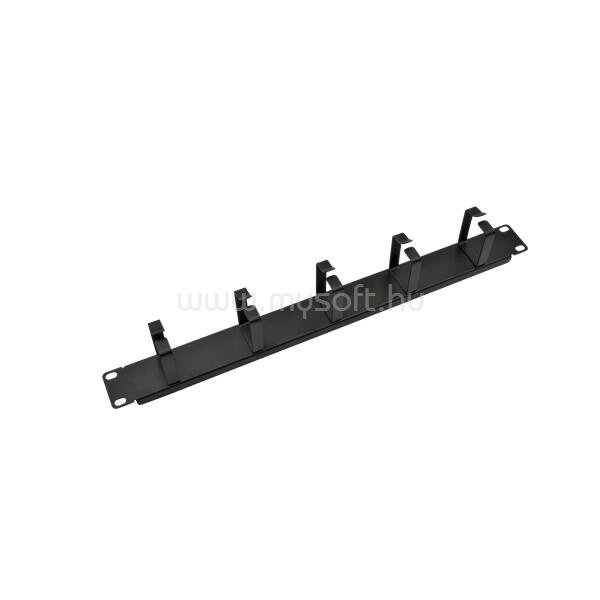 WALISEC rackszekrény Kiegészítő - CM-02 (Kábel rendező panel, Gyűrű panel, 1U(19"), fekete)