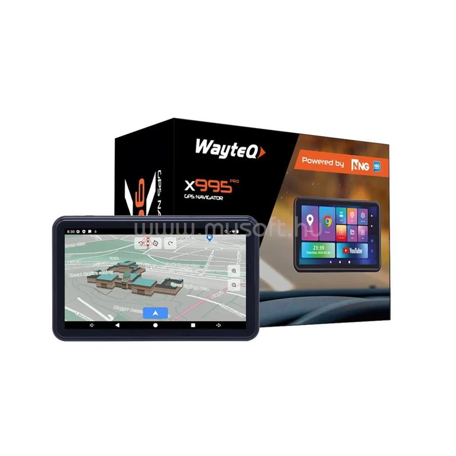 WAYTEQ x995 PRO 64GB WiFi/Bluetooth Térképpel