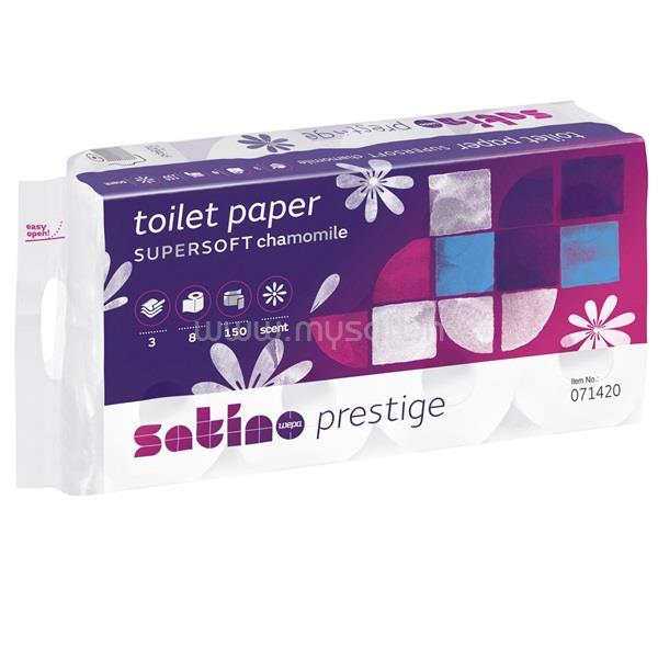 WEPA Prestige Kamilla 3 rétegű fehér 150 lapos 8 tekercs/csomag toalettpapír