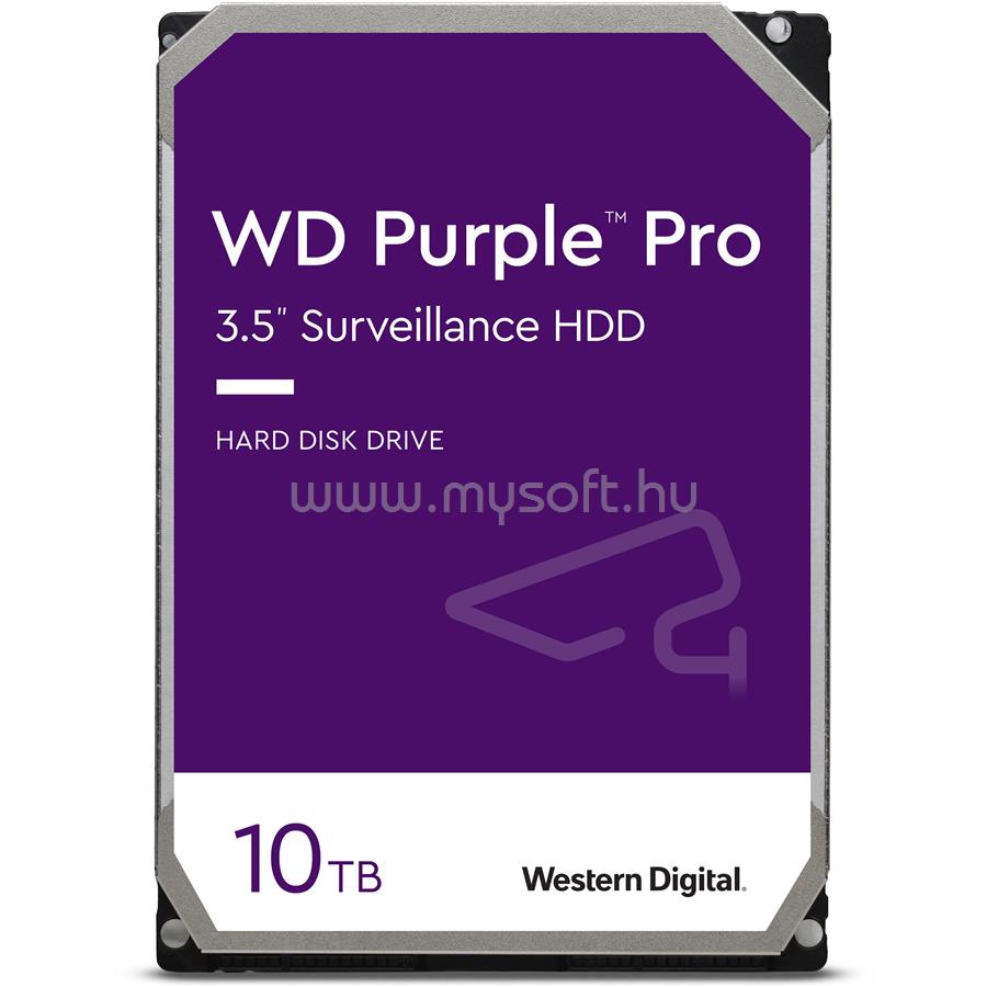 WESTERN DIGITAL HDD 10TB 3,5" SATA 7200RPM 256MB PURPLE PRO SURVEILLANCE