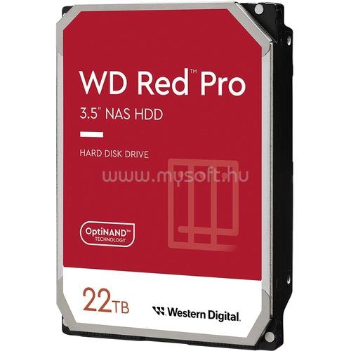 WESTERN DIGITAL HDD 22TB 3.5" SATA 7200RPM 512MB RED PRO NAS