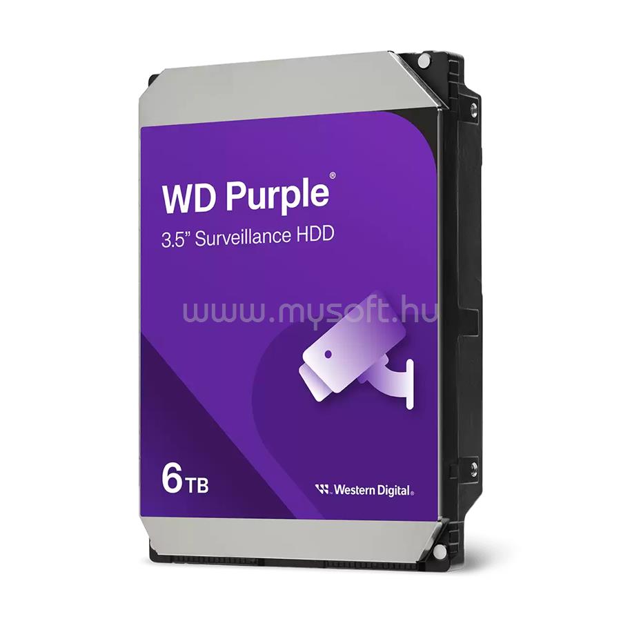 WESTERN DIGITAL HDD 6TB 3.5" SATA 5400RPM 256MB PURPLE SURVEILLANCE