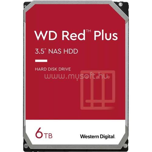 WESTERN DIGITAL HDD 6TB 3.5" SATA 5400RPM 256MB RED PLUS NAS
