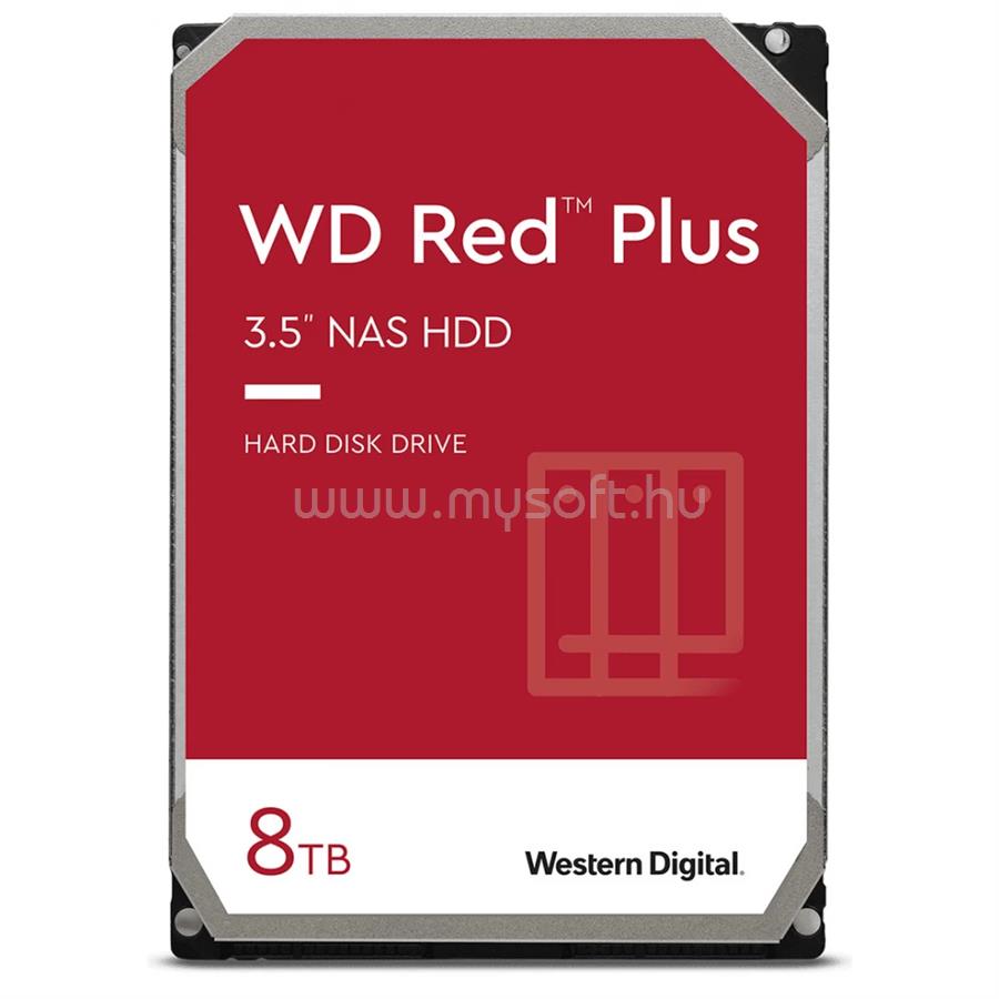 WESTERN DIGITAL HDD 8TB 3.5" SATA 5640RPM 128MB RED PLUS NAS