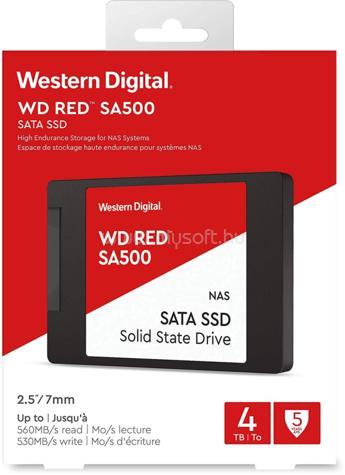 WESTERN DIGITAL SSD 4TB 2.5" SATA 7MM 3D NAND RED