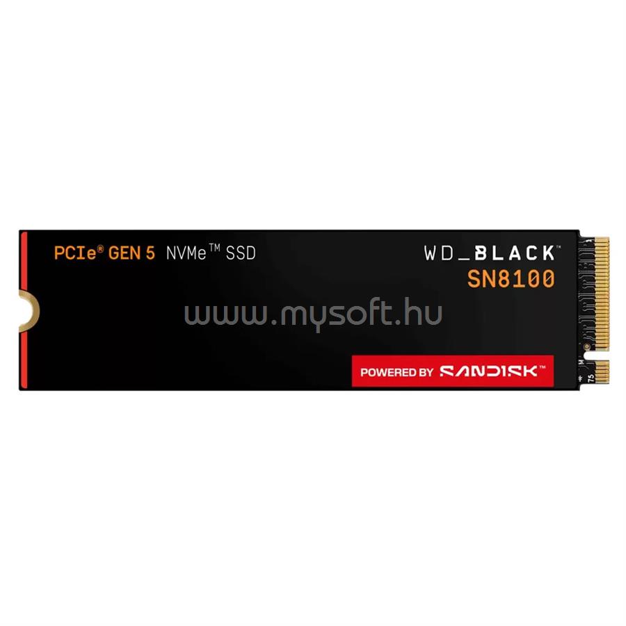 WESTERN DIGITAL SSD 2TB M.2 2280 NVMe WD BLACK SN8100