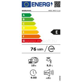 WHIRLPOOL WSIC 3M27 C beépíthető mosogatógép WHIRLPOOL_869991616400 small