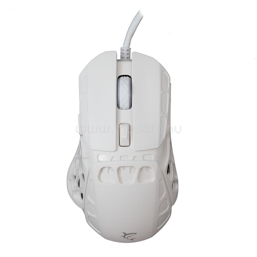 WHITE SHARK ECTOR-W GM-5016W RGB gamer vezetékes egér (fehér)