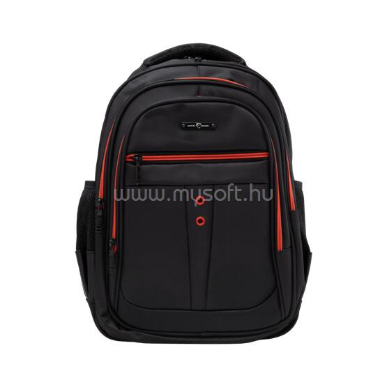 WHITE SHARK GBP-011 EXPLORER 16" gamer hátizsák, fekete és piros szegély