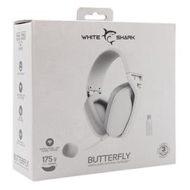 WHITE SHARK GH-2442W BUTTERFLY vezeték nélküli gamer fejhallgató mikrofonnal - fehér GH-2442W small