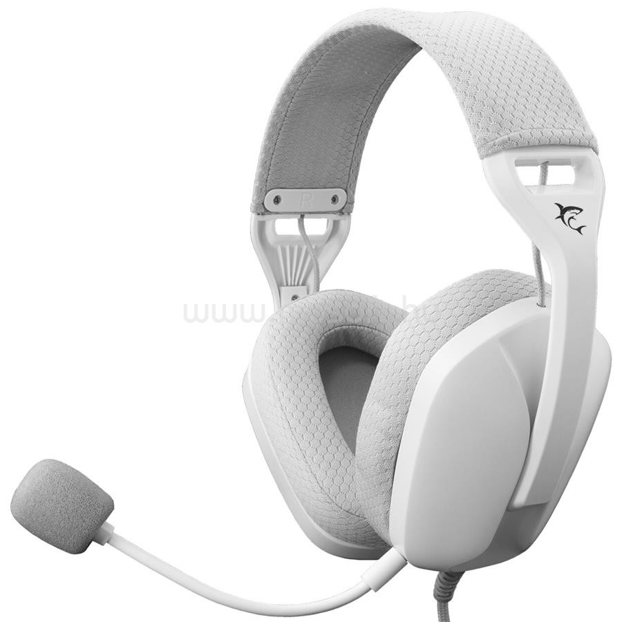 WHITE SHARK GH-2443W SPARROW vezetékes gamer headset (fehér)