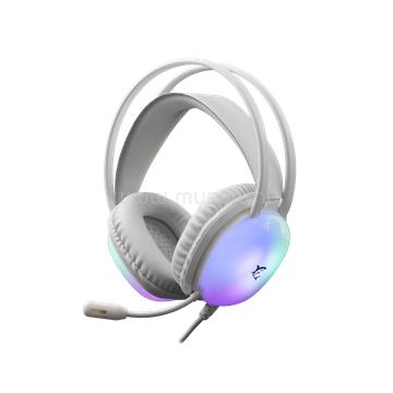 WHITE SHARK GH-2444W PEACOCK RGB vezetékes gamer headset (fehér)