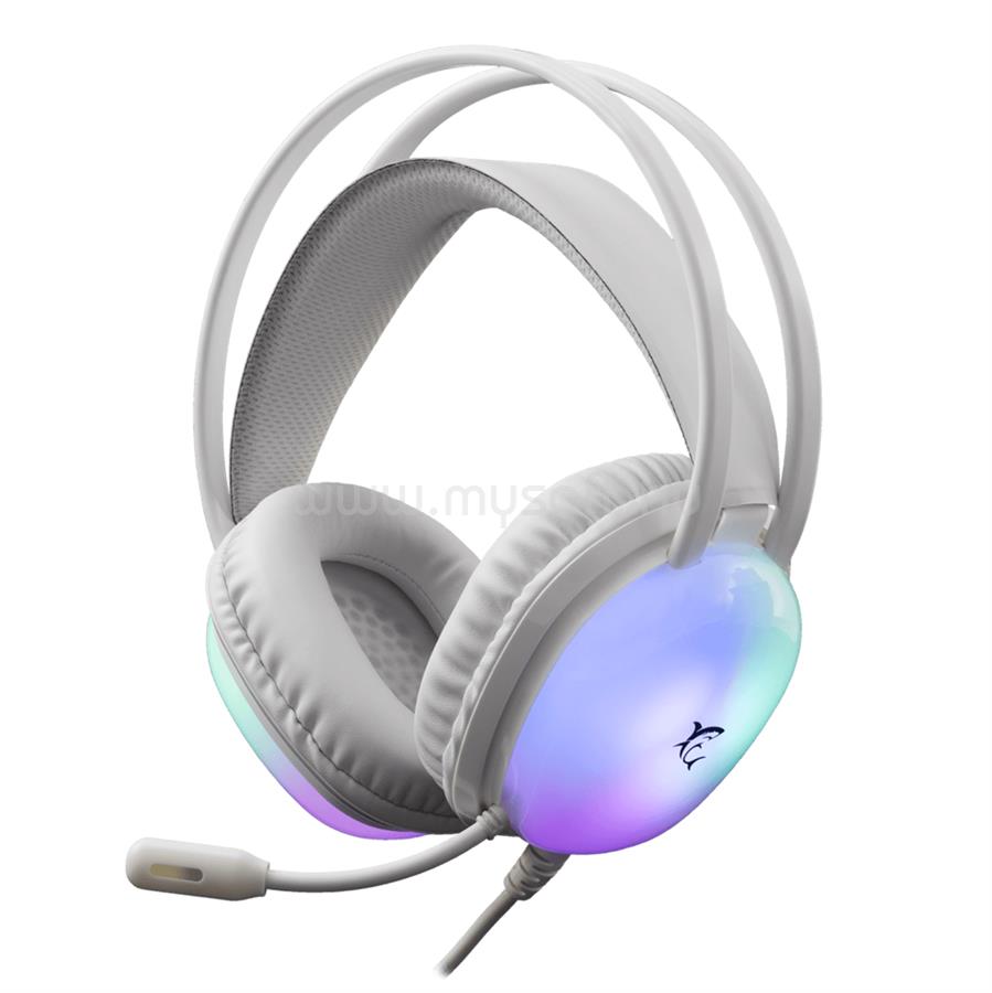 WHITE SHARK GH-2445W FOX vezetékes gamer hewadset (fehér)